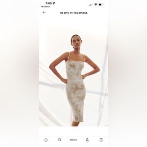 Zara Tie Dye Fitted Ribbed Dress - Never Been Worn